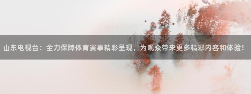 so米直播体育直播下载：山东电视台：全力保障体育赛事精彩呈现，为观众带来更多精彩内容和体验！
